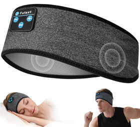 Fulext sleep headphones band worn as a comfortable all-in-one headband during sleep.