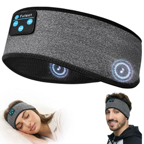 Fulext Sleep Headphones headband close-up with soft fabric blocks light for better rest