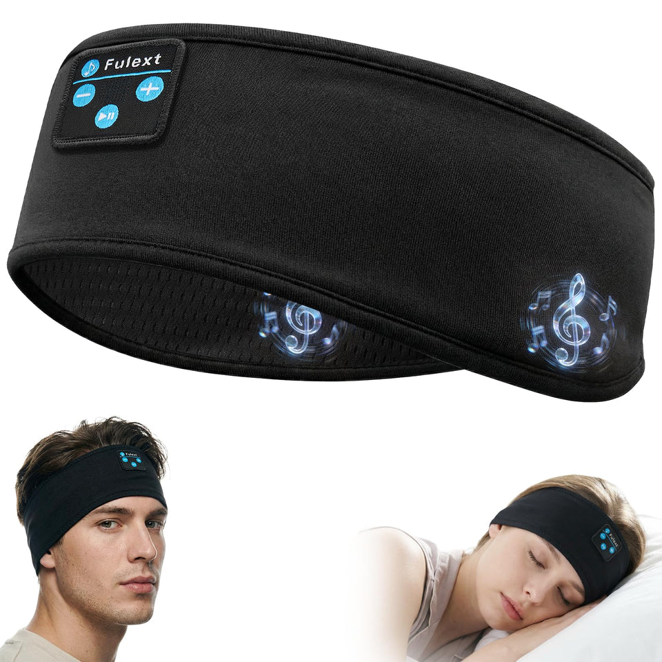 Fulext Sleep Headphones headband worn for comfortable listening