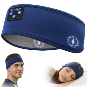 Fulext sleeping headphones headband worn for comfortable, hands-free audio during sleep.