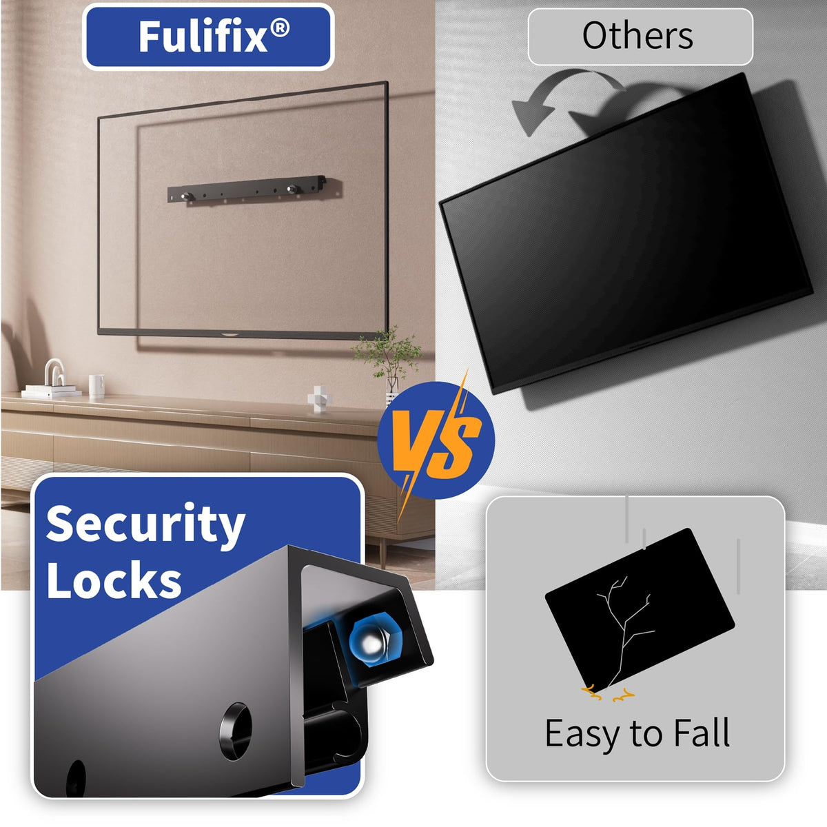Fulifix compatibility with major brands for easy wall mounting.