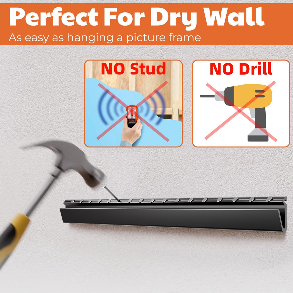 Heavy-duty steel construction supports TVs up to 150 pounds.