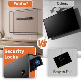 Ultra-slim design keeps the TV just 1 inch from the wall.