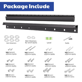 Fulifix includes all hardware for easy, no-drill installation.