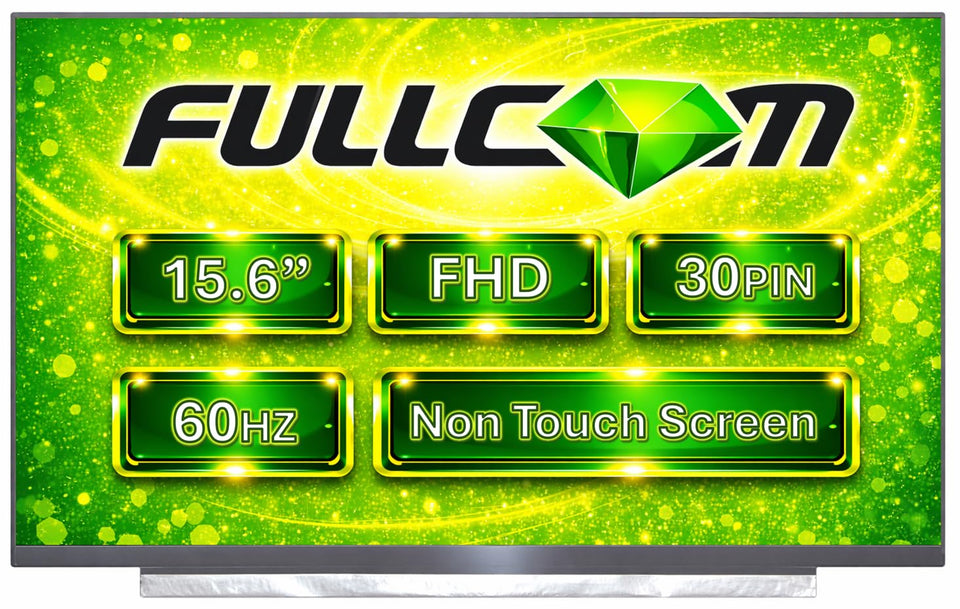 FULLCOM front panel assembly showing full display and matte finish benefit