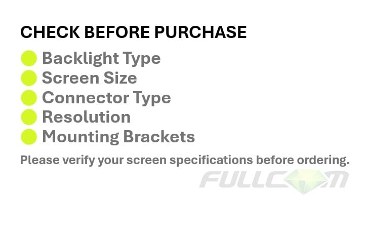 FULLCOM matte surface close-up reduces glare for clearer visuals