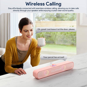 Fulminare pink speaker with RGB lights enhances party atmosphere