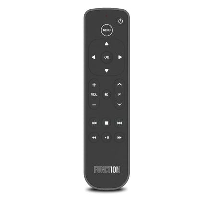 Function101 front view showing button layout and easy navigation benefits