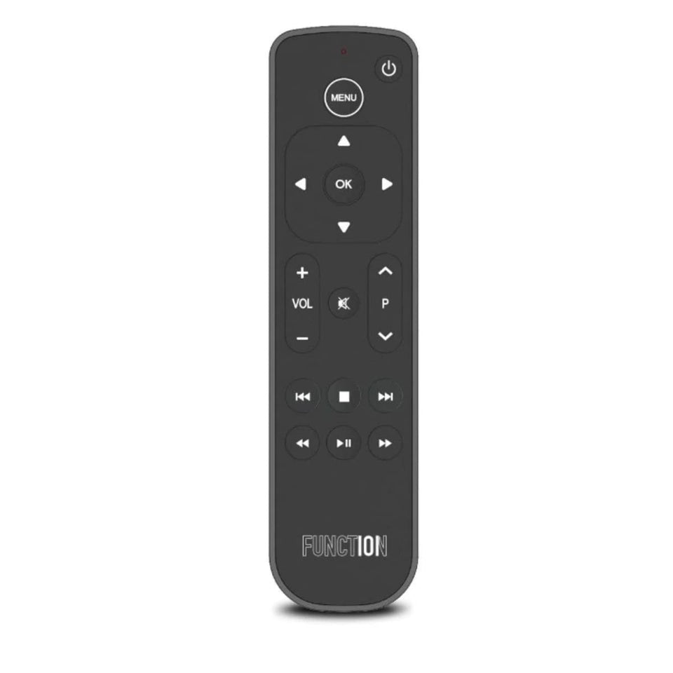 Function101 front view showing button layout and easy navigation benefits