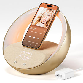 FUNFOR Sunrise alarm display with gentle wake-up and soft LED glow for mornings