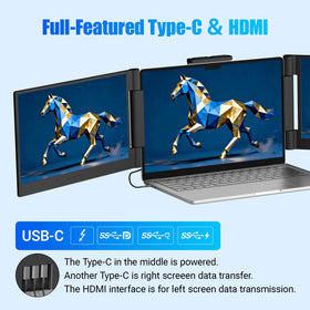 Funhill extender in extended mode provides wider screen real estate