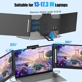 Funhill left-rotation 330 degrees enables customized viewing angles