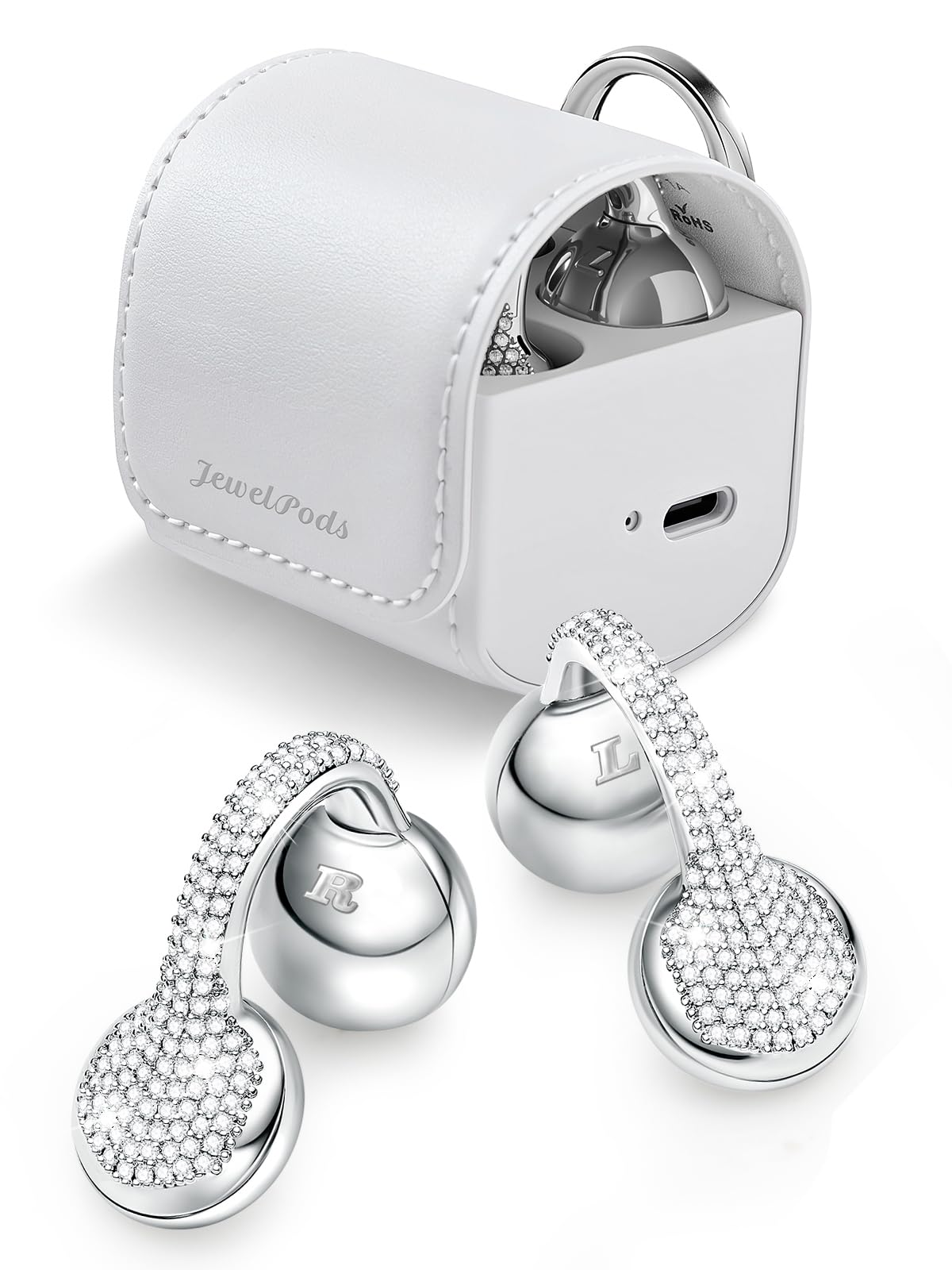 FunnyEh JewelPods C01 Pro open-ear headphones with crystal detail for stylish daily listening