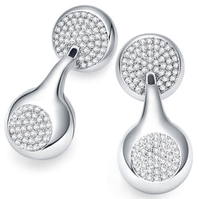 FUNNYEAH JewelPods H01 earbuds with teardrop stones for elegant everyday wear