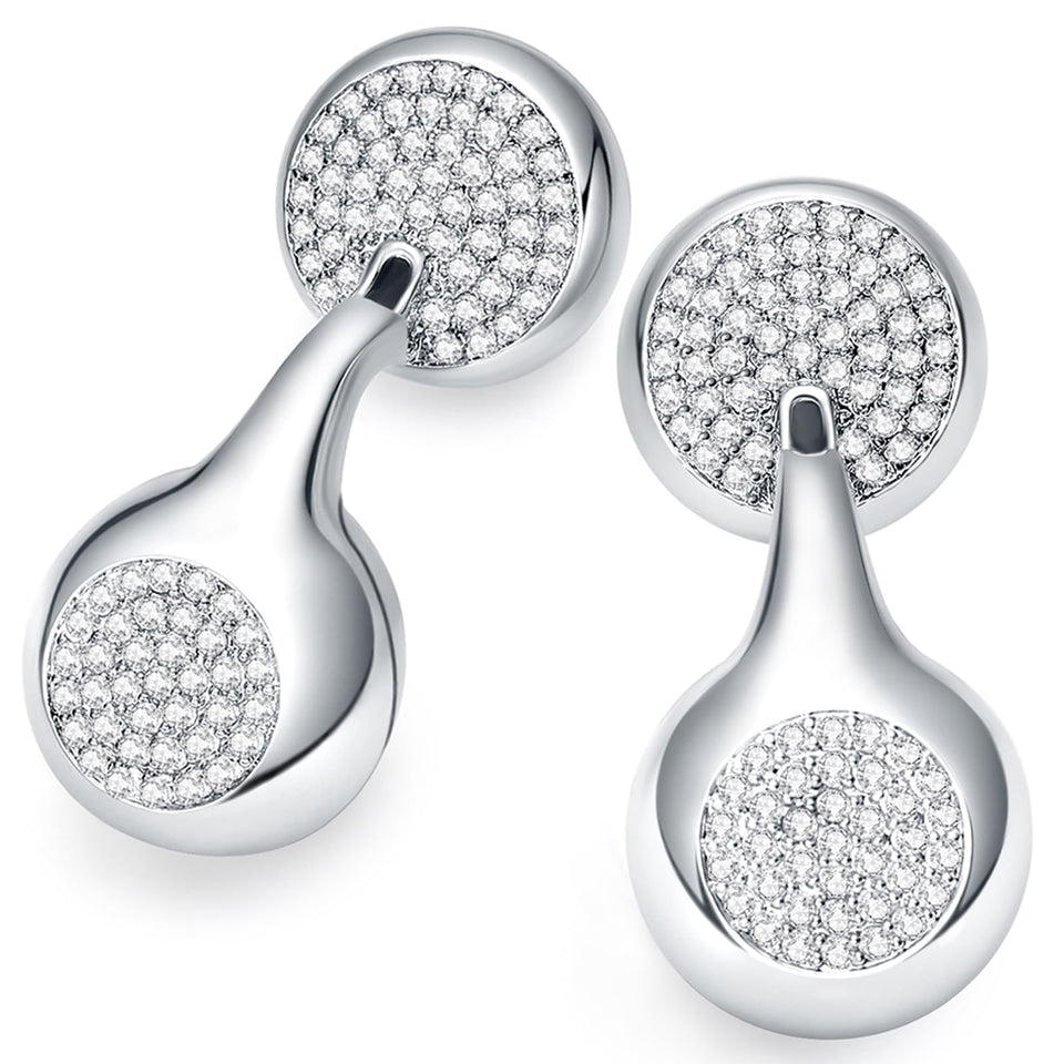 FUNNYEAH JewelPods H01 earbuds with teardrop stones for elegant everyday wear