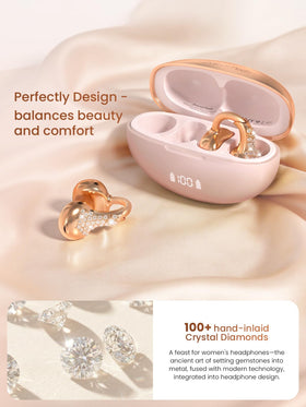 FUNNYEAH close-up of rose gold gemstone section highlighting premium finish and fashion look