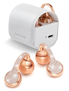 FunnyYeah JewelPods C01 Pro front view highlights jewelry-inspired elegance and open-ear comfort.