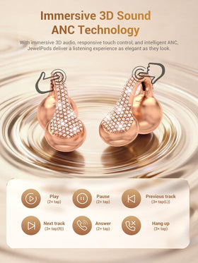 FunnyYeah JewelPods C01 Pro lightweight design underscores comfortable all-day listening.