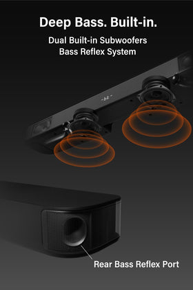Funology Sound Bar optical cable connection ready for wired audio.