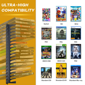Funturbo metal wall-mounted game shelves with sturdy support for console collections