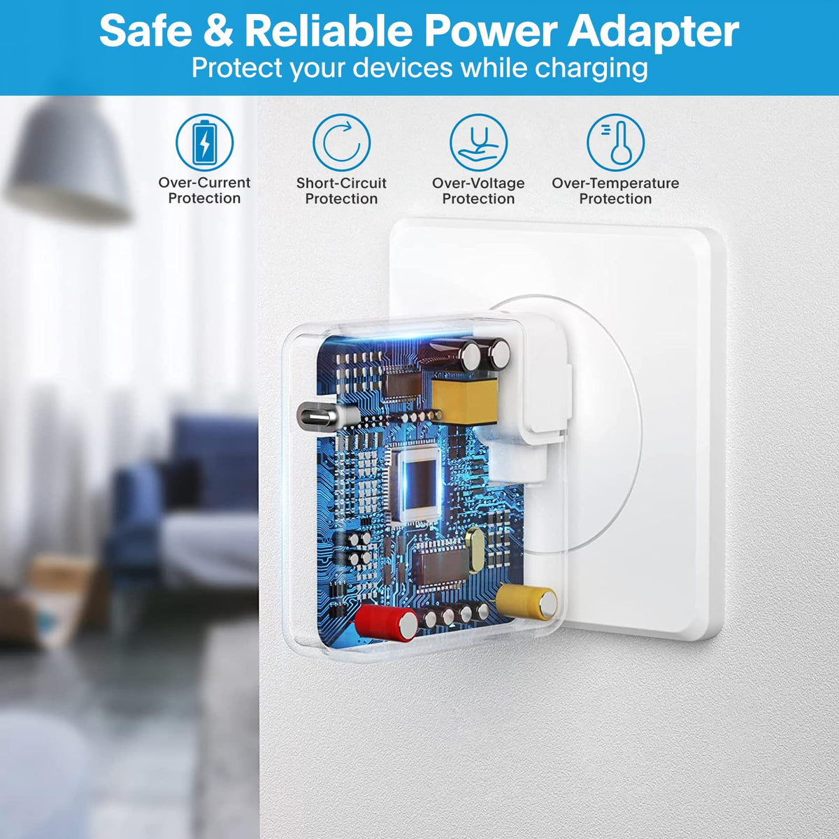 Compact-size Furgor charger demonstrating travel-friendly design