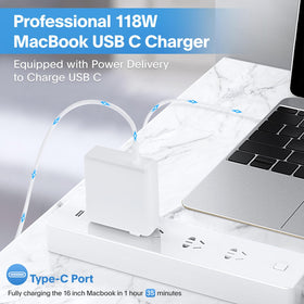 Furgor USB-C charger side ports showing versatile output