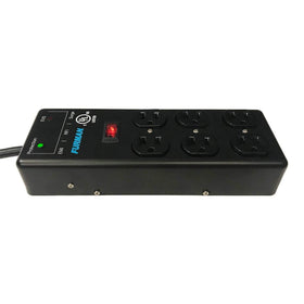 Furman SS-6B-PRO 15-foot cord and grounded plug close-up showing installation flexibility