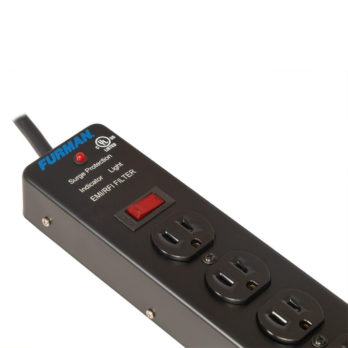 Furman SS-6 power cord and plug showing sturdy connection and flexible placement benefit