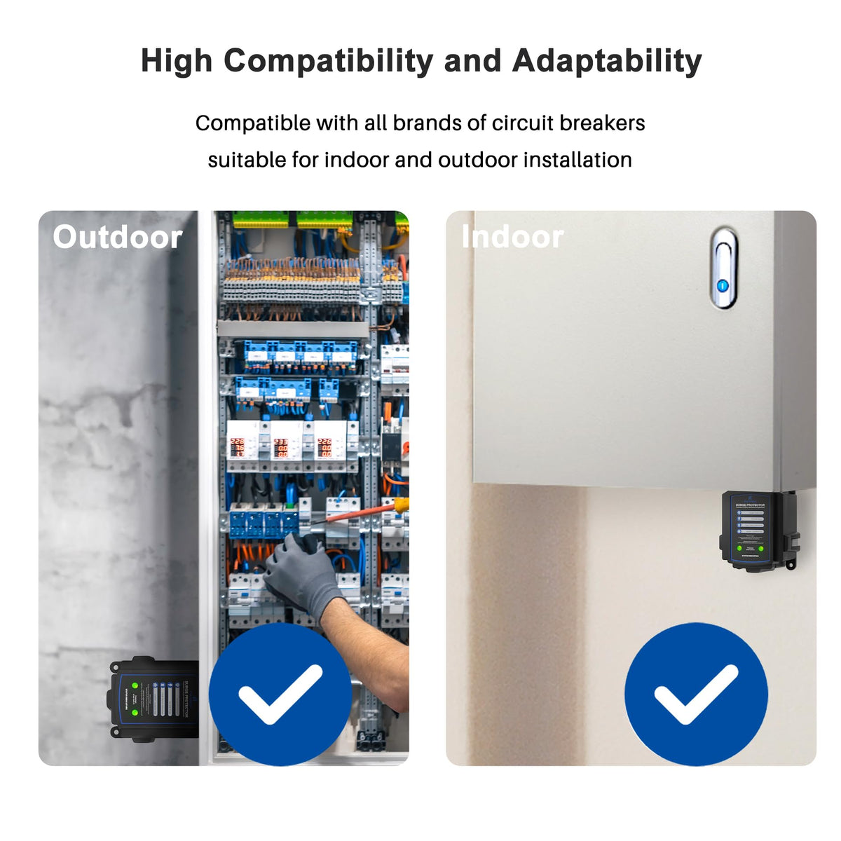 Furniqro FHSPD108S load center compatibility marking its adaptability across brands.