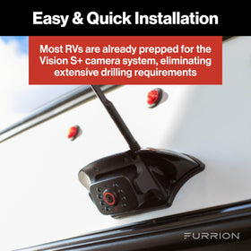 Furrion 1080p cameras deliver sharp day and night viewing.