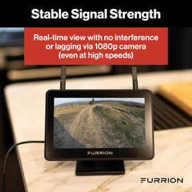 Furrion touchscreen controls let you switch cameras quickly.