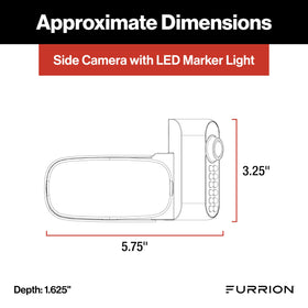 Furrion Vision S+ rear camera with marker light aids back-in parking