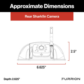 Furrion Vision S+ right side camera with LED lights enhances lane awareness.