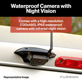 Furrion wide-angle view shows more surroundings during lane changes.