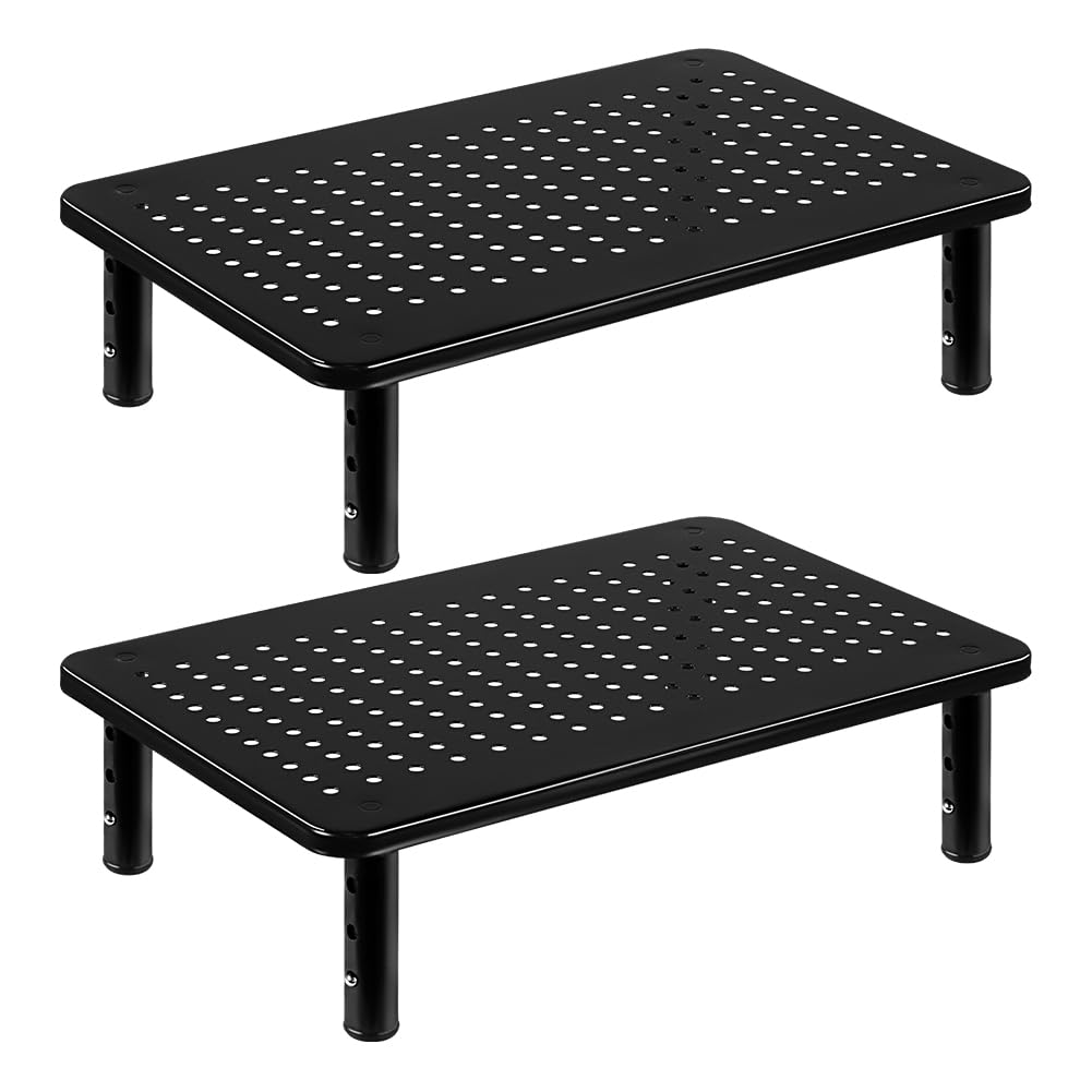 FURWOO 2-pack laptop stand platform provides stable support for laptops.