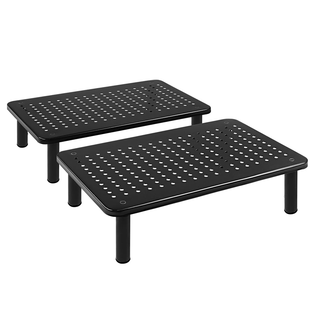 FURWOO compact design saves desk space while supporting heavy devices.