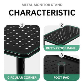 FURWOO non-slip legs keep the stand steady on busy desks.