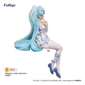 Furyu Hatsune Miku beside a ruler showing 5.9-inch scale for size clarity