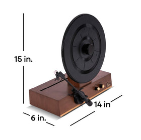 Auto-balanced tone arm on Fuse GLD preserves vinyl during vertical playback