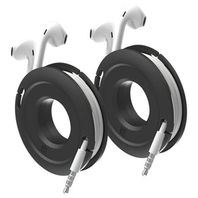 Fuse Side Winder Mini cord winder neatly wraps earbuds for on‑the‑go use