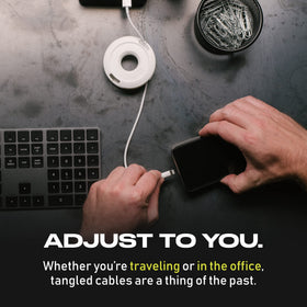 Durable construction protects cables from twists and daily wear.