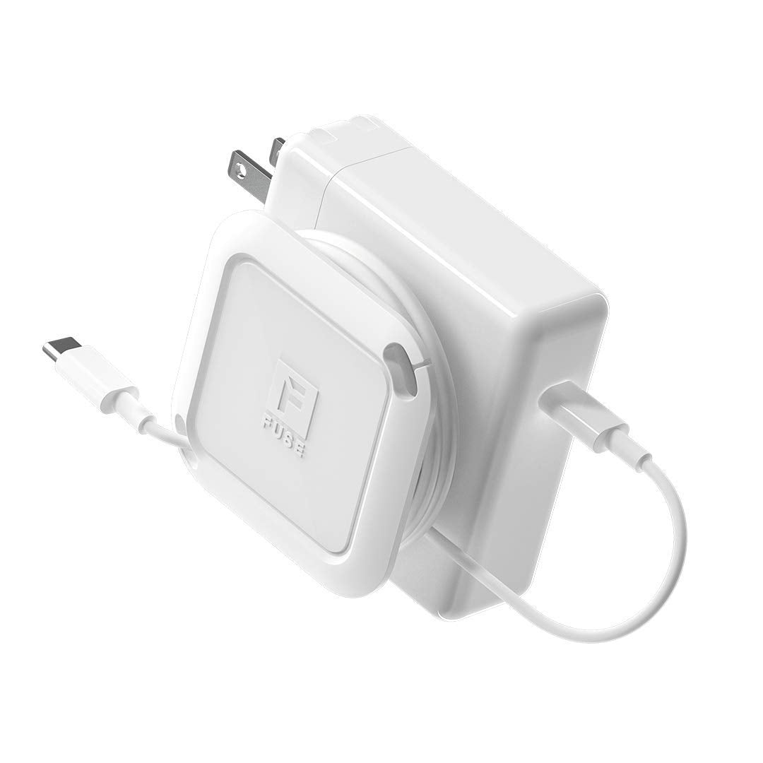 Fuse Side Kick front view showing compact charger organization and neat storage