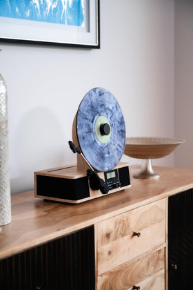 Fuse Wrap in use with speakers and FM radio for all-in-one entertainment