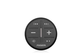 Fusion MS-ARX70B remote front view for convenient wireless control with Garmin devices.