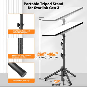 futrue-wolker folded tripod for compact storage and portable transport benefit