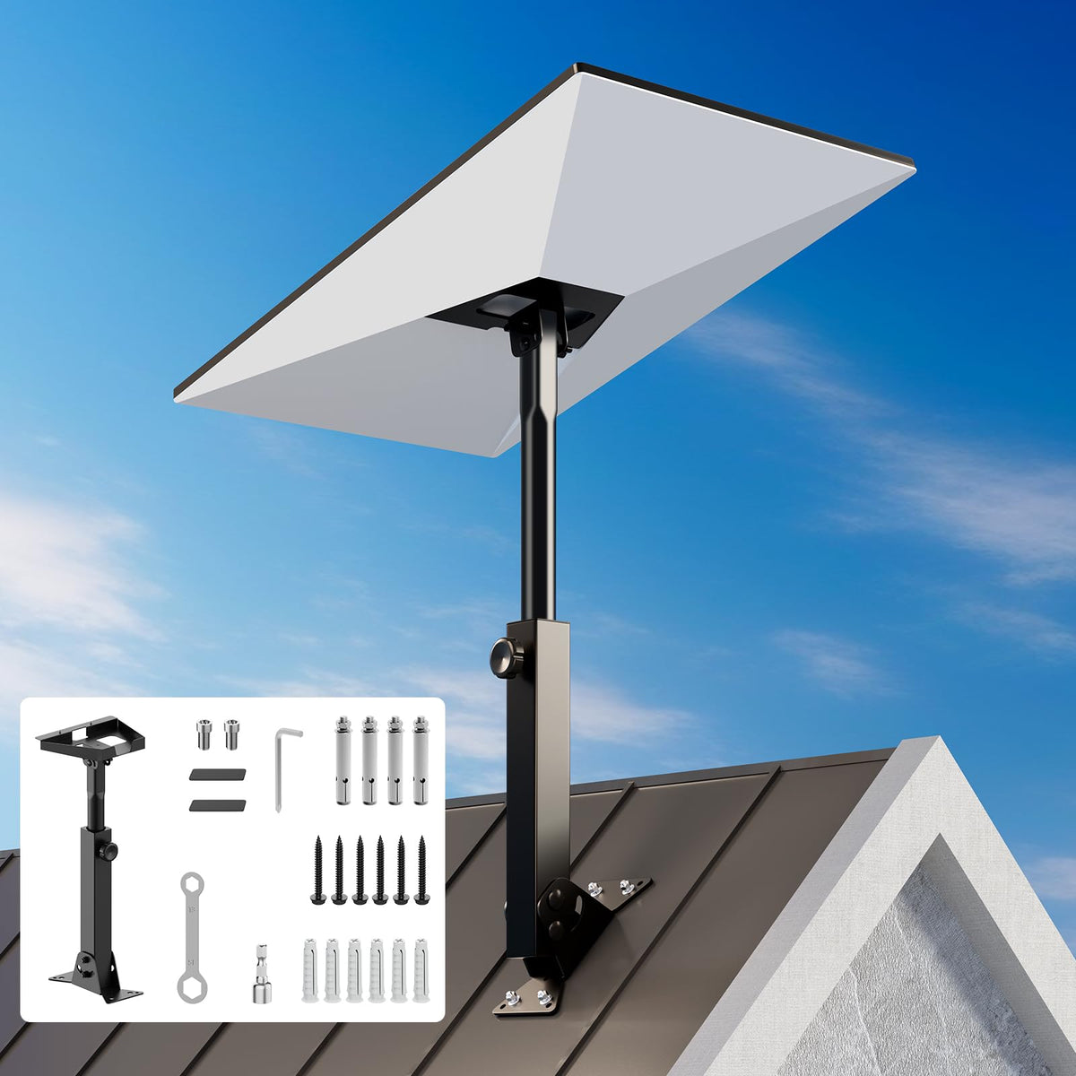 futrue-wolker front packaging shows complete roof mount kit and quick benefits