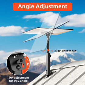 futrue-wolker mount installed on wooden roof demonstrating sturdy attachment