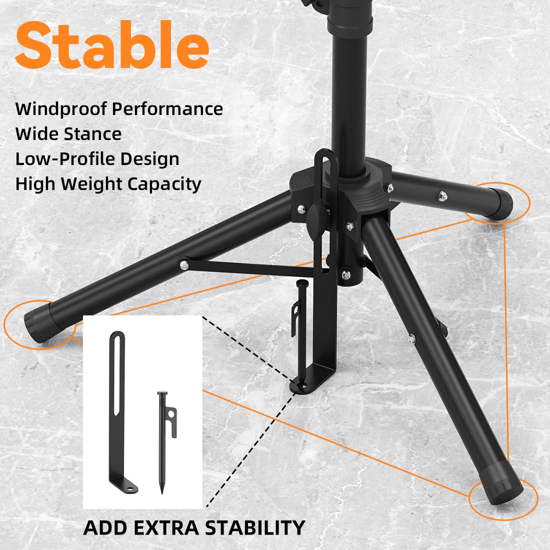 futrue-wolker mounted Starlink at a campsite, provides flexible outdoor connectivity