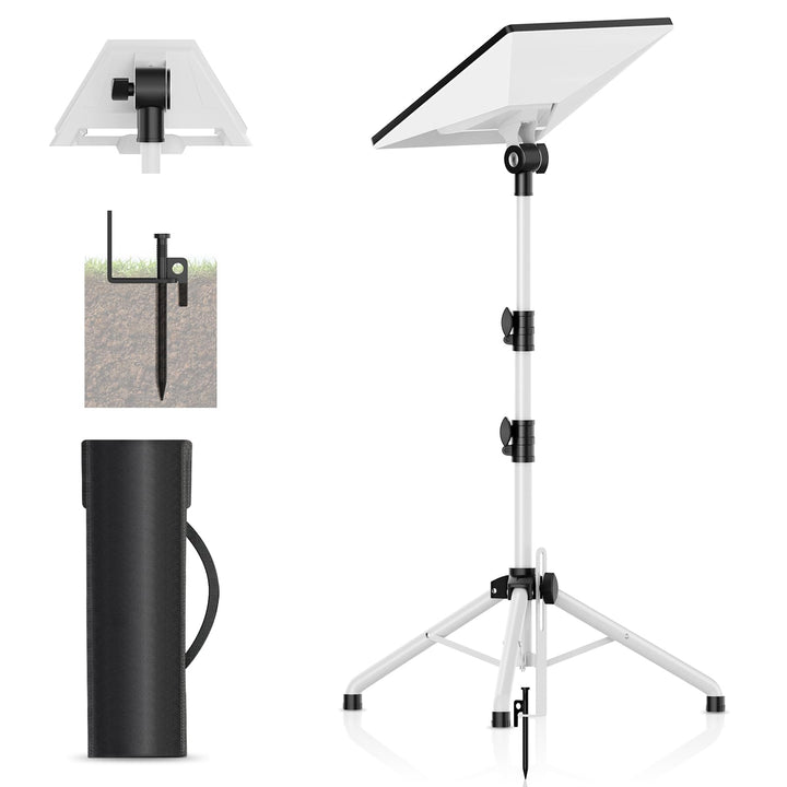 futrue-wolker front view of tripod showing stable base and quick setup benefit