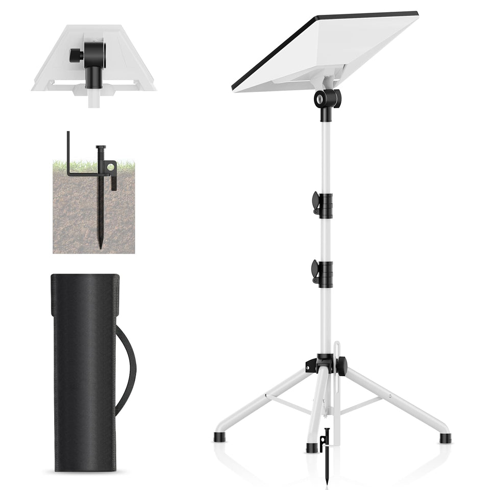 futrue-wolker front view of tripod showing stable base and quick setup benefit